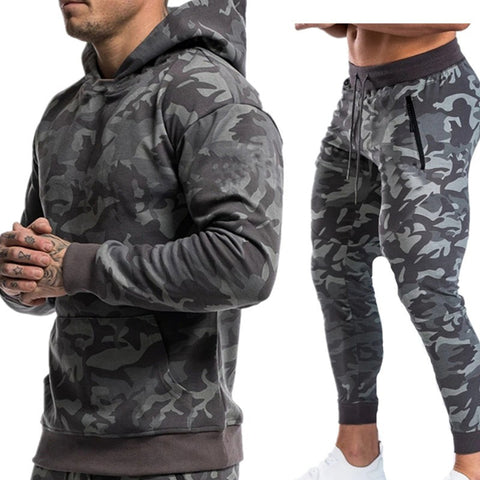 Two-Piece Mens Fitness Training Tracksuit