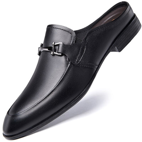 Zapatilla de cuero genuino de piel de vaca para hombre