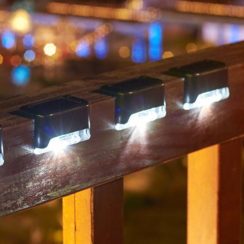 Luz LED solar impermeable para escaleras al aire libre