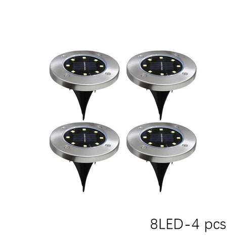 LED Solar Power Disk Light