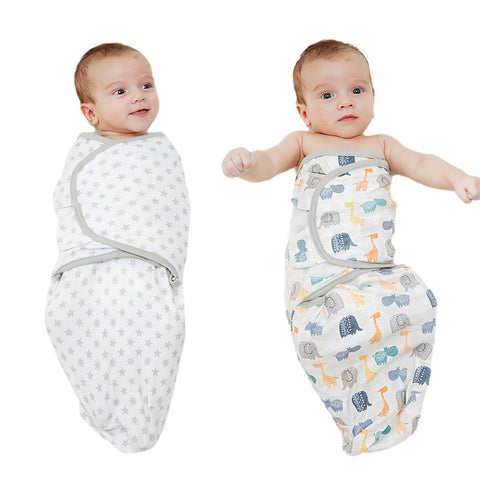 Saco de dormir de algodón para recién nacido, manta para bebé