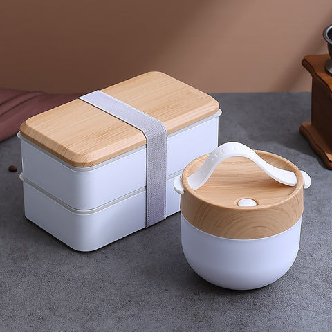 Wooden Bento Microwave Lunch Box