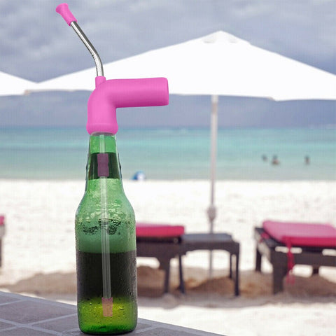 Portable Creative Long Beer Snorkel Straw