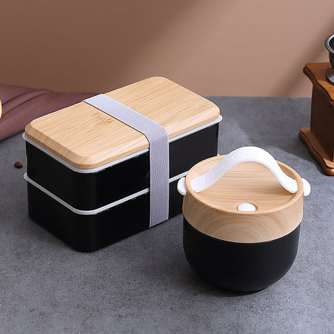 Wooden Bento Microwave Lunch Box