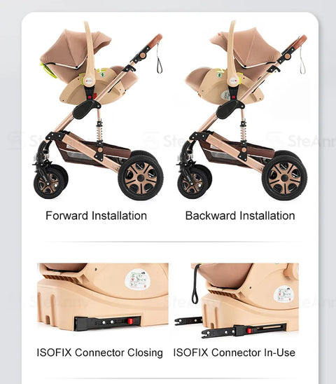 5-IN-1 Luxury Baby Stroller