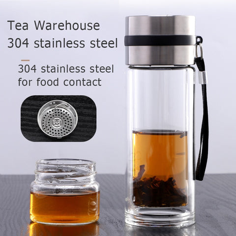 Double Wall Tea Water Separation Mug