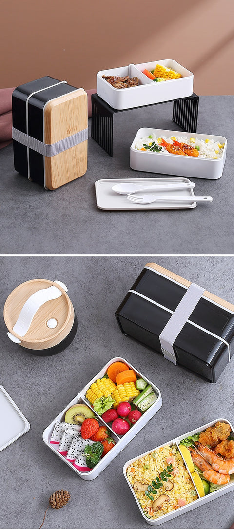 Wooden Bento Microwave Lunch Box