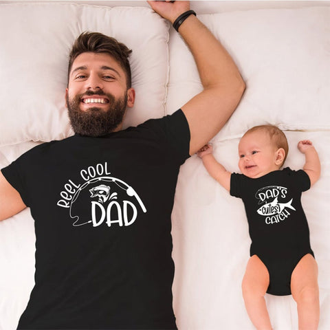 Family Matching 100% Cotton Parent T-Shirts & Baby Bodysuits