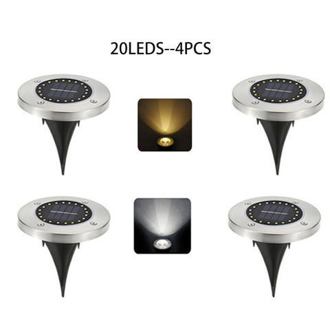 LED Solar Power Disk Light