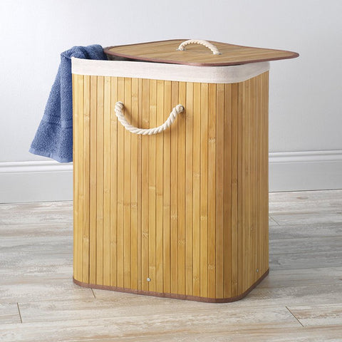 Foldable Bamboo Household Storage Basket