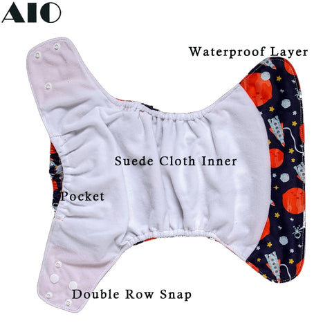 Reusable Inserts Wet Bag Pocket Diaper for Baby
