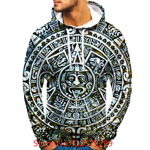 Aztec Calendar 3D Hoodie - Family