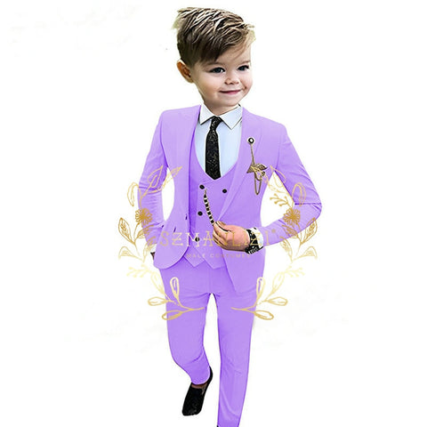 Traje formal beige para niño