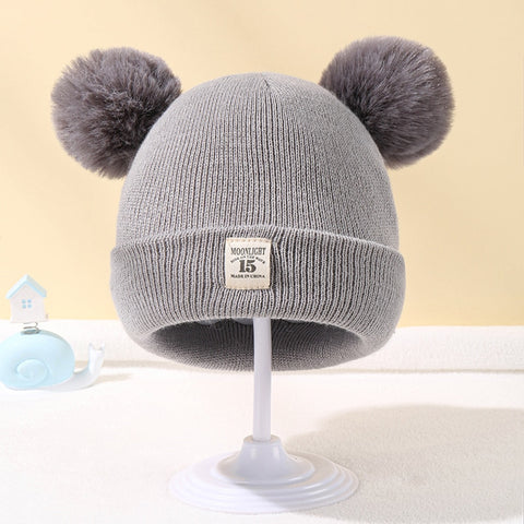Sombreros de punto de bebé cálido para niños de invierno