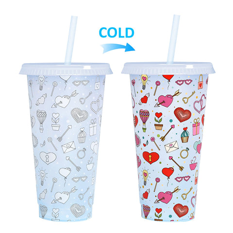 Single Layer Color Changing Plastic Water Cup