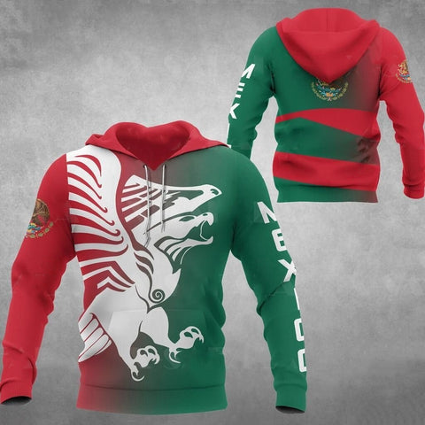 Mexican Flag Pullover Hoodie - Family