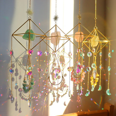 NEW Crystal Wind Chime Sun Prisms Glass Chandelier