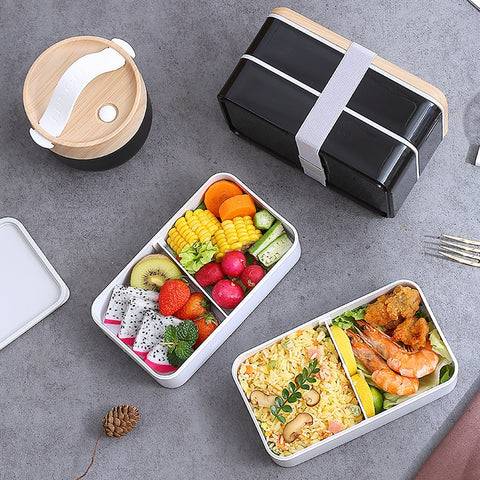 Wooden Bento Microwave Lunch Box