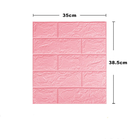 Self-Adhesive 3D Foam Brick Wallpaper