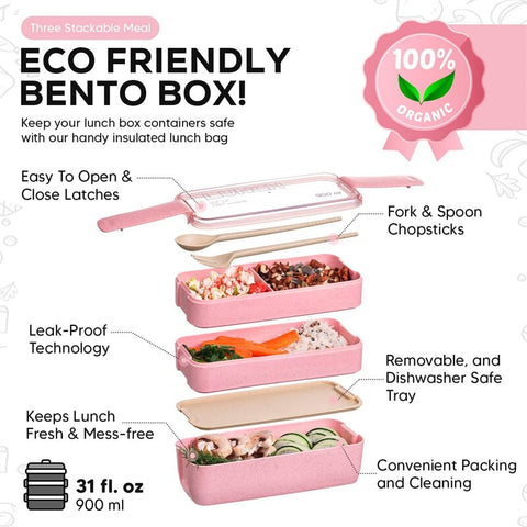 3-In-1 Portable Bento Box