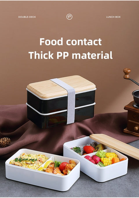 Wooden Bento Microwave Lunch Box