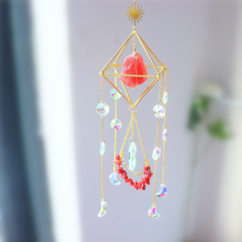 NEW Crystal Wind Chime Sun Prisms Glass Chandelier