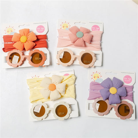 Baby Headband Sunglasses Set for Girls