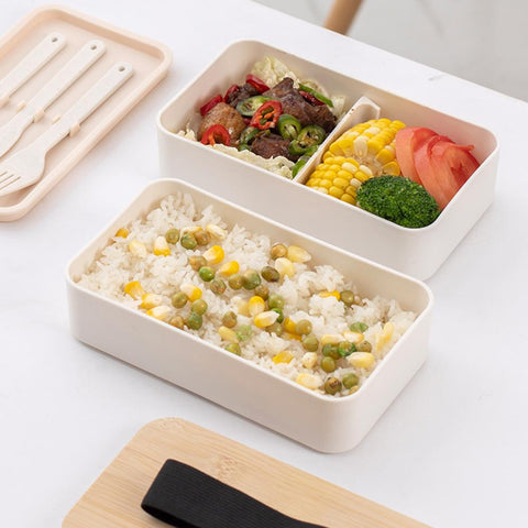 Double Layer Japanese Style Leak-proof Lunch Boxes