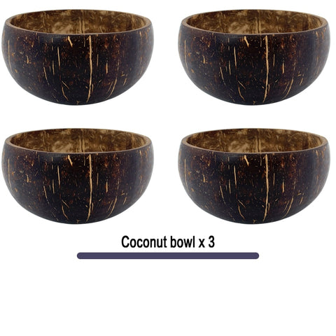 12-15cm Natural Handmade Coconut Bowl