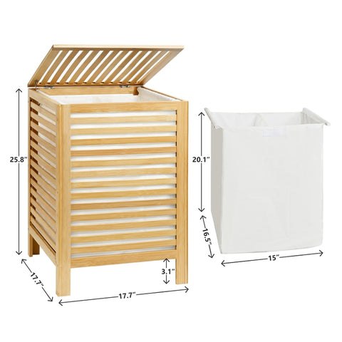 Natural Bamboo Laundry Hamper