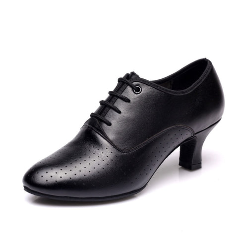 Zapatos de baile de jazz de cuero para mujer