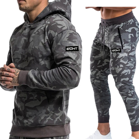 Two-Piece Mens Fitness Training Tracksuit