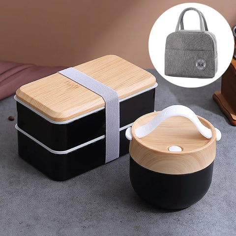 Wooden Bento Microwave Lunch Box