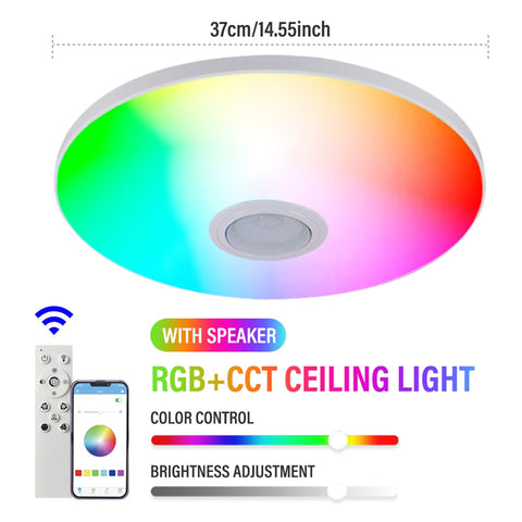 Luz LED RGB de techo redonda inteligente