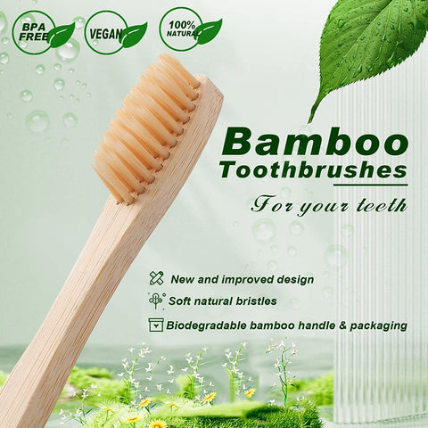 Cepillo de dientes de bambú ecológico