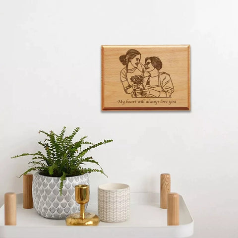 Custom Vintage Wooden Photo Frame