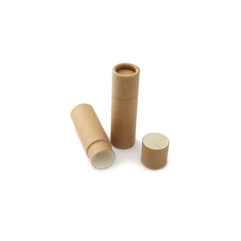 Tubo de embalaje cosmético push up de cartón biodegradable