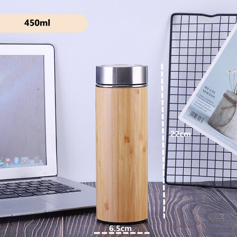 Botella de agua ecológica de bambú natural creativa