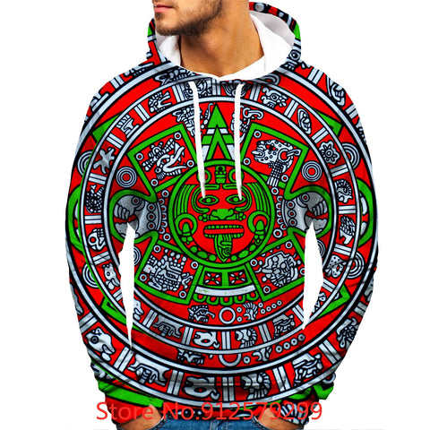 Aztec Calendar 3D Hoodie - Family