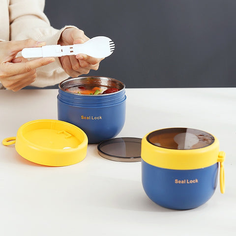 Mini Thermal Lunch Box Food Container with Spoon