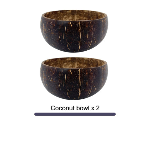 12-15cm Natural Handmade Coconut Bowl