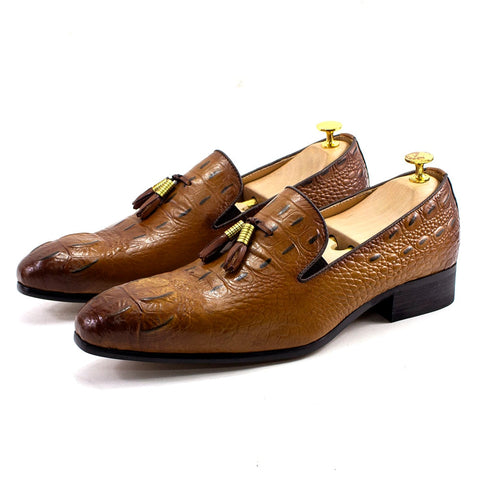 Mocasín con borlas de lujo para hombre