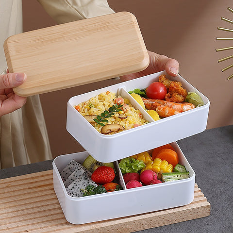 Wooden Bento Microwave Lunch Box