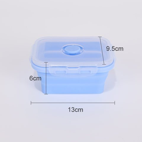 Caja Bento de silicona plegable plegable