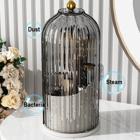 Soporte para brochas de maquillaje giratorio de 360°