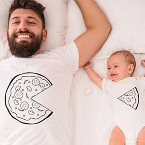 Family Matching 100% Cotton Parent T-Shirts & Baby Bodysuits