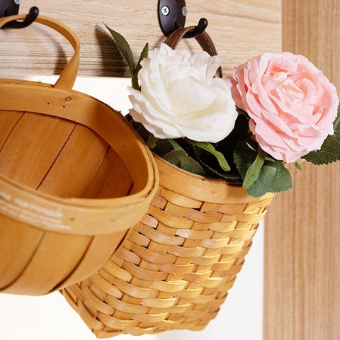 Wood Storage  Hanging Baskets