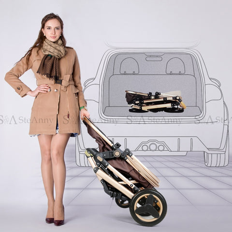 5-IN-1 Luxury Baby Stroller