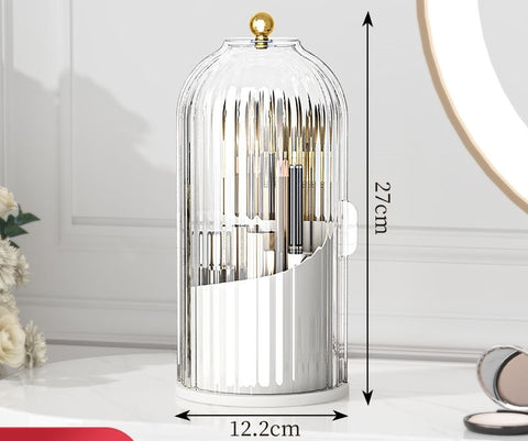 Soporte para brochas de maquillaje giratorio de 360°