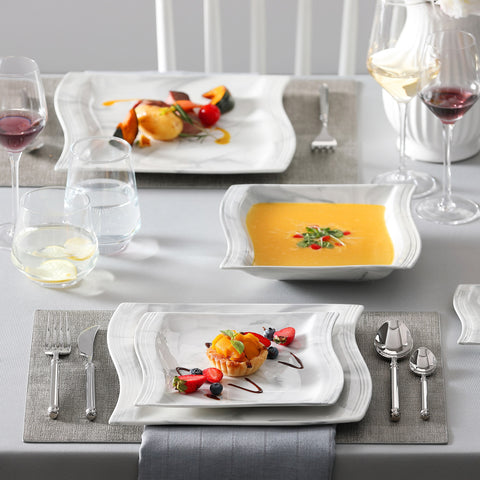 Marble Porcelain Dinnerware Set